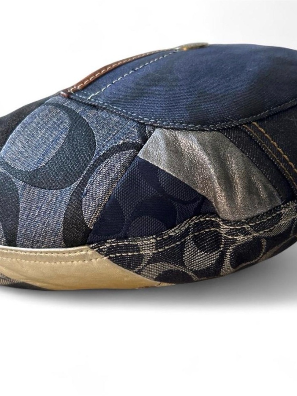 Coach Denim Patchwork Hobo Bag 2006 10019 - Picture 4 of 7